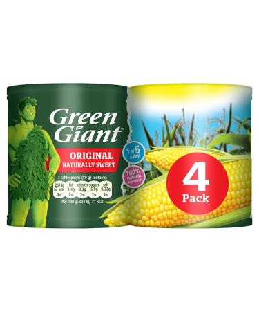 Green Giant Original Naturally Sweet Sweetcorn Niblets 4x198 g