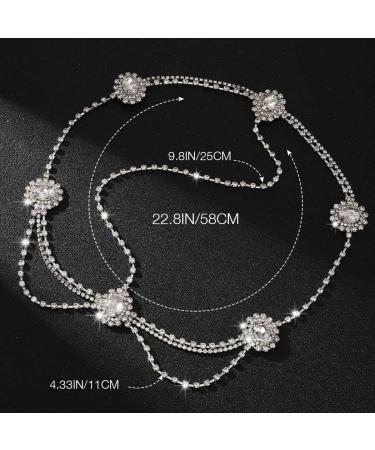 Crystal Bohemian Head Chain for Women and Girls - Rhinestone Wedding Hair Jewelry - Buy Online on GoSupps.com