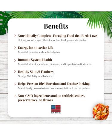 Lafeber's Tropical Fruit Nutri-Berries 10oz for Keets, Tiels, Lovebirds & Conures - Buy Online on GoSupps.com