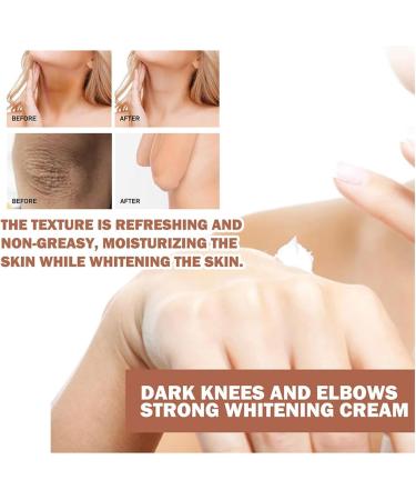 Strong whitening cream for dark knees and elbows The most popular whitening cream in 2023 Dark spot correcting cream Whitening cream for the intimate area Moisturizing the skin - Buy Online on GoSupps.com
