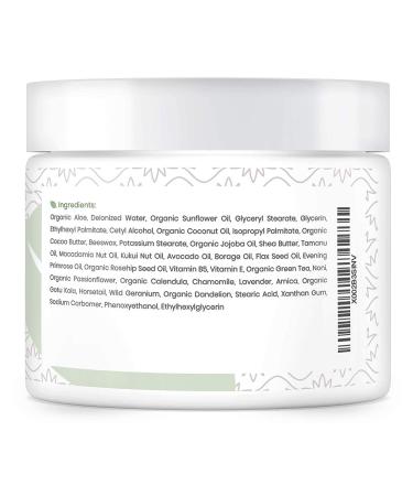 Natural Face & Body Cream Moisturizer Organic Aloe Vera Lotion for Dry Skin Eczema & Psoriasis (4 oz) - Shop Now - Buy Online on GoSupps.com