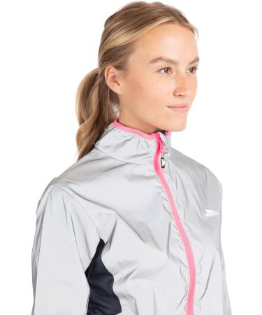 Trespass Lumi Waterproof Jacket for Women - Fully Reflective & Silver M | International Shipping - Buy Online on GoSupps.com