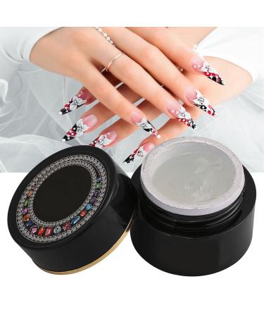 6g Nail Gel Glue Rhinestone Glue Gel Professional Adhesive Thick Nail UV Gel Glue Rhinestone Accessory Decoration Bling Nail Tools