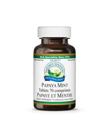 Nature's Sunshine Papaya Mint 70 chewable tablets