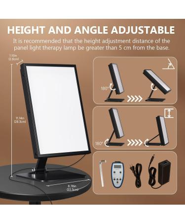Happy Lamp UV Free 10000 LUX Desk Sun Lamp 3 Timer Modes & 3 Colors & 6 Brightness Daylight Lamp for Work/Study/Relaxation - Buy Online on GoSupps.com