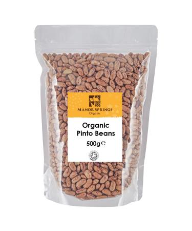 Organic Pinto Beans 500g by Manor Springs Organic - Buy Online on GoSupps.com
