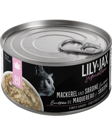 Mackerel and Sardine - Premium Canned Cat Wet Food - Cat All Ages by Lily & Jax (Pack of 24 x 85g)