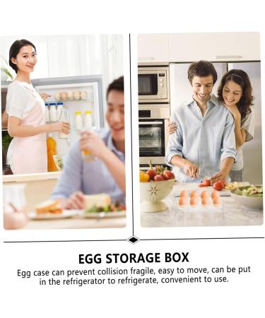 OSALADI 2pcs Egg Storage Box Refrigerator Pallet Storage Crate Egg Container Bins Egg Holder Food Household - Buy Online on GoSupps.com