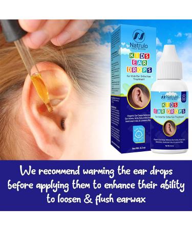 Natrulo Natural Ear Drops for Kids | Organic Ear Infection Treatment Relieves Aches & Itchy Ears Safe & Made in USA - Buy Online on GoSupps.com