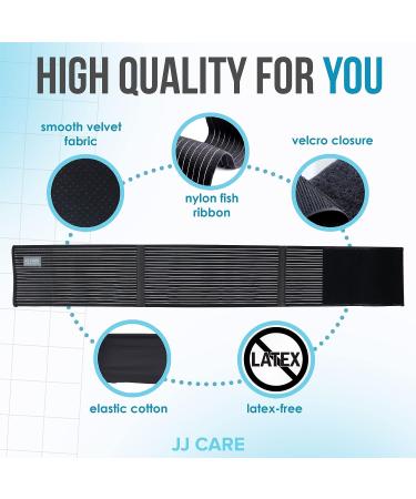 JJ CARE Umbilical Hernia Belt with Silicone Pads for Men & Women | Abdominal Binder for Post-Surgery Support - Buy Online on GoSupps.com