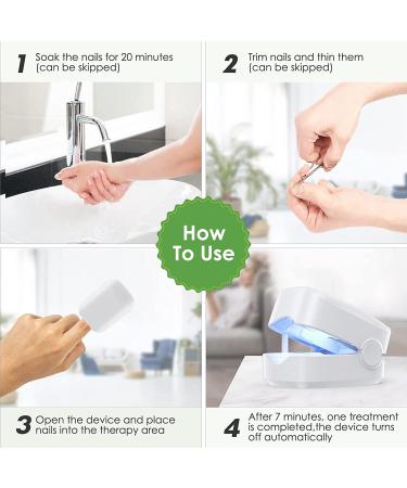2 Pack Nail Fungus Cleaning Laser Therapy - Rechargeable, Effective Treatment for Damaged Discolored Thick Toenails & Fingernails - Buy Online on GoSupps.com
