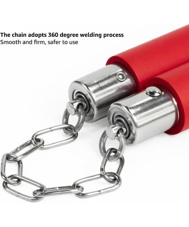 Zalani Safe Foam Rubber Training Nunchucks (Red) - Ideal for Martial Arts Practice - Buy Online on GoSupps.com