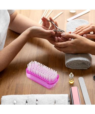 ZYNERY Double Sided Nail Cleaning Brush - Set of 4 | Multi-Function Scrub Brush for Fingers and Toenails | Plastic Nail Scrubbing Brush for Home Use - Buy Online on GoSupps.com