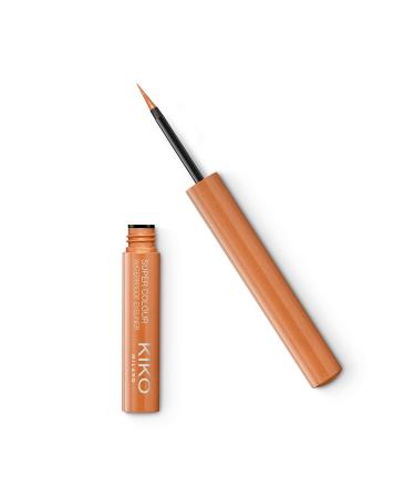 KIKO Milano Super Colour Waterproof Eyeliner 03 | Waterproof ultra-coverage coloured liquid eyeliner 03 Light Copper - Buy Online on GoSupps.com