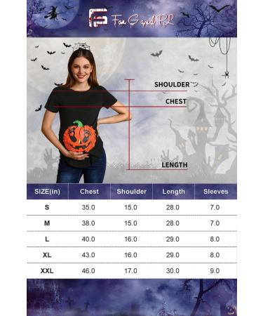 G and PL Halloween Pregnancy Women's Top Maternity Funny Graphic Shirt - S-XXL | Pumpkin Face Design - Buy Online on GoSupps.com