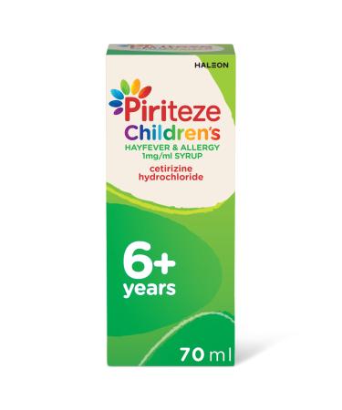 Piriteze Antihistamine Kids Allergy Relief Syrup 70ml