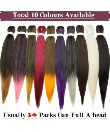 SEGO 3 Pieces Braids EZ Hair Extensions | 26 Inch Synthetic Kanekalon Crochet Hair | Medium Brown - Lightweight & Durable - Buy Online on GoSupps.com