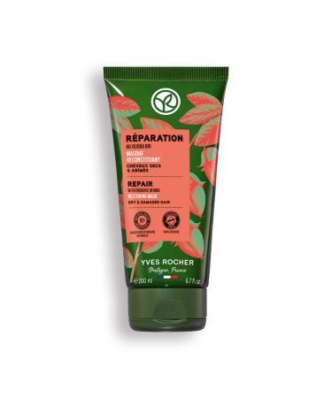 Yves Rocher - Hair Repair Reconstructing Mask with Jojoba Oil - Damaged Hair - Nourishes Repairs and Protects - 200ml