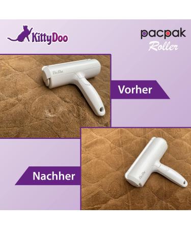 Kittydoo Pac Pak Animal Hair Remover | Reusable Lint Roller for Dog & Cat Hair - Perfect for Sofa Carpet & Bed - Buy Online on GoSupps.com