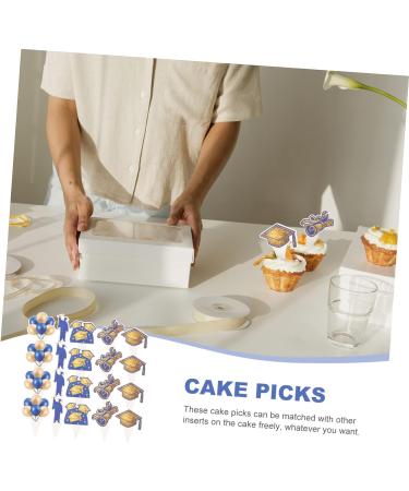 TOPBATHY 2 Sets 2023 Graduation Season Graduation Cupcake Stick Graduation Cake Decorations Graduation Cupcake Topper Graduation Cap Cupcake Toppers Grad Dessert Toppers Balloon - Buy Online on GoSupps.com