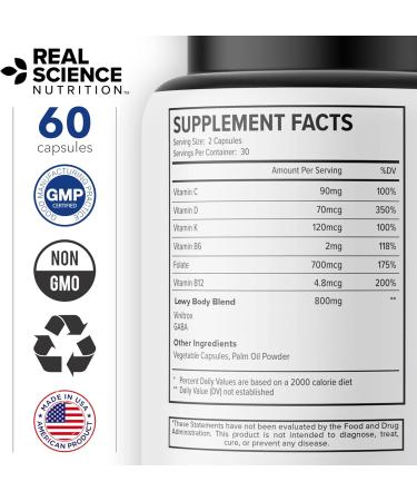 Real Science Nutrition Offers Lew-X - A Nutritional Supplement Formulated for Lewy Body Relief to Support Memory & Clarity Cognitive Enhancement Relieve Tremors Shaking and Muscle Stiffness  - Buy Online on GoSupps.com