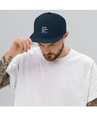 Humorous Orthodontics Snapback Hat | Novelty Dental Expert Cap in Black/Neon Pink Perfect Gift for Endodontists - Buy Online on GoSupps.com