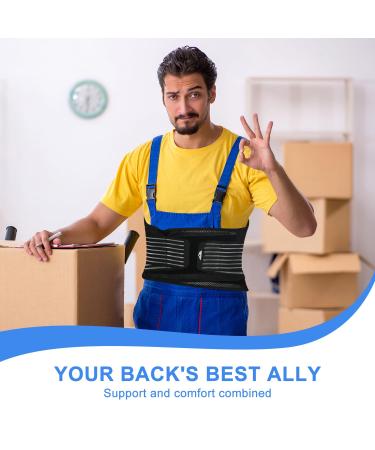 Supregear Lower Back Brace - Breathable Lumbar Support Belt for Back Pain Relief Sciatica Scoliosis & Herniated Disc - Adjustable Comfort Fit for Men & Women - XL - Buy Online on GoSupps.com