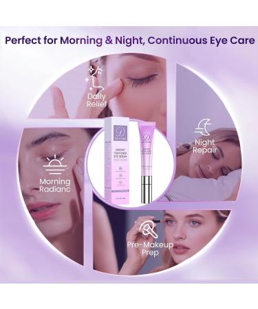 Caffeine & Retinol Under Eye Serum Dermatologist-Tested Fast Absorbing Correction for Puffy Eye Bags Fine Lines Dark Circles Wrinkles While Providing Moisturizing Care Vintage Violet - Buy Online on GoSupps.com