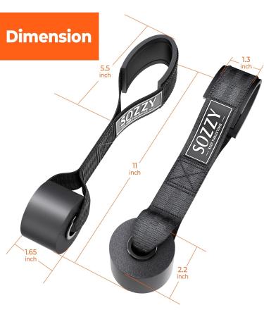 Sozzy Extra Large Door Anchor for Resistance Bands - Heavy Duty Nylon Core | Ideal for Home Workouts & Physical Therapy | Black - Buy Online on GoSupps.com