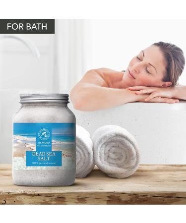 Dead Sea Salt 35 Oz - Natural Bath Salts for Good Sleep, Stress Relief, and Beauty - 1 kg Pack - Buy Online on GoSupps.com