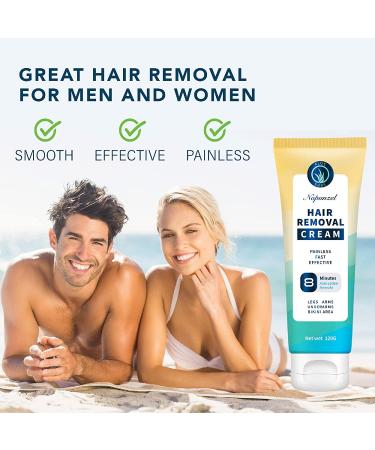 Painless Hair Removal Cream for Women - Fast & Effective Depilatory Cream for Underarm & Body Hair 120g - Skin-Friendly Formula - Buy Online on GoSupps.com