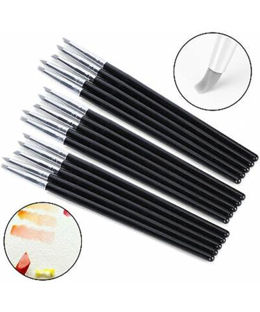 YUNYUN 5 Sticks Black Stick Nail Art Slicone Pen Nail Tool Hollow Engraving Embossing Pen Nail Glue Tip Pen - Buy Online on GoSupps.com