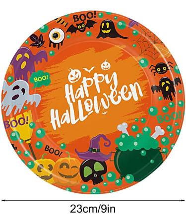 Shakven Orange Pumpkin Plates - Dinner Plates Paper Plates Pumpkin Shaped Elegant Pumpkin Plates Sturdy & Safe for Halloween Celebrations Wedding Decorations 9 Inches - Buy Online on GoSupps.com