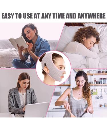 Beauty Face Sculpting Sleep Mask | V Line Lifting & Double Chin Reducer Set (3Pcs) - Facial Slimming Strap for Face Lift | Reusable V Line Face Lifting Strap - Buy Online on GoSupps.com