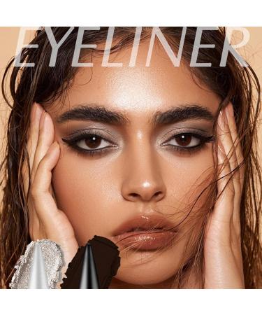 Ayky Long Wear Gel Eyeliner Natural Black Eyeliner Cream Waterproof Smokey Eyeshadow Palette Stick Smudge Proof Liquid Eyeliner Pencil for Daily or Party Looks (4 Color) - Buy Online on GoSupps.com