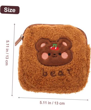 Lurrose Travel Napkin Storage Bag - Portable Zipper Pouch for Makeup, Tampons, Cosmetic, and Period Essentials - Cute Handbags Organizer Purse - Small Portable Chocolate Bag - 13X13CM - Buy Online on GoSupps.com