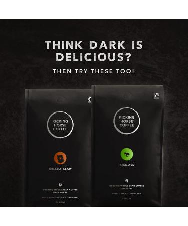 Kicking Horse Coffee 454 Horse Power Dark Roast Whole Bean 2.2 lb - Organic Fairtrade Kosher Coffee - Buy Online on GoSupps.com