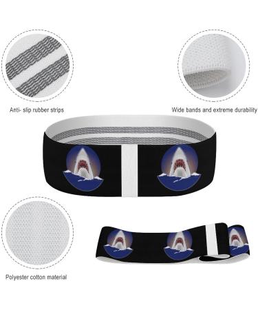 Great White Shark Resistance Bands Non-slip Booty & Leg Straps for Workout Yoga & Physical Therapy | International Shipping Available - Buy Online on GoSupps.com