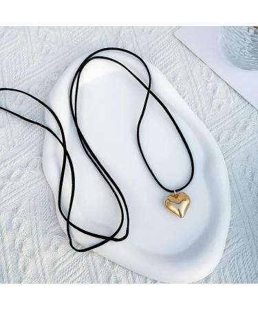 Oralgo Simple Heart Choker Necklace | Adjustable Silver Collarbone Chain Jewelry - Buy Online on GoSupps.com