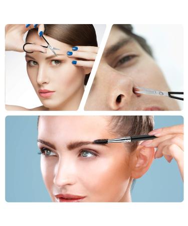 Mayki Black 6PCS Professional Stainless Steel Eyebrow Tweezers Set for Precision Hair Removal - Ideal for Women, Men, Ingrown Hairs, Splinters, and Ticks - Buy Online on GoSupps.com