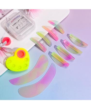 PERMANIA Lash Lift Rods 13Piece Reusable Soft Eyelash Perm Curler for Lash Lift Kit with Silicone Plate Suitable for All Eye Shapes DIY