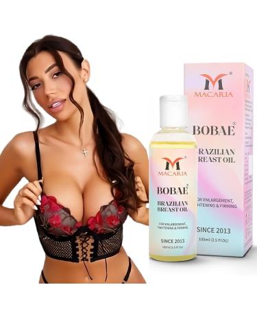 MACARIA Bobae Brazilian Boobs Breast Bust Enhancement Enlargement tightening Firming Oil For women Bigger breast Size fast Growth Shaggy bust Oil for girls