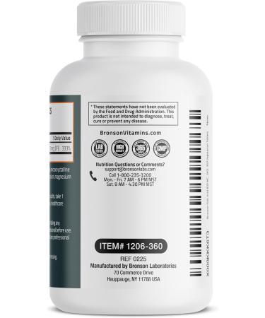 Bronson Folic Acid 800 MCG Supports Prenatal Development, 1 Year Supply, Non-GMO, 360 Tablets - Buy Online on GoSupps.com
