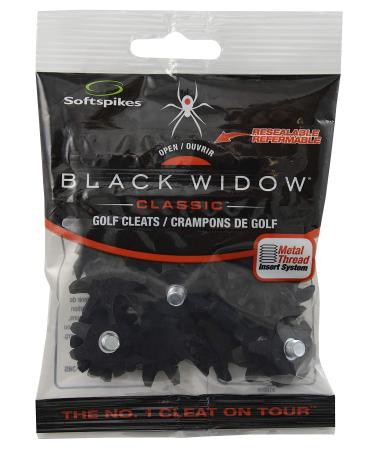 Softspikes Black Widow Classic Cleat Small Metal Thread, 22 Count