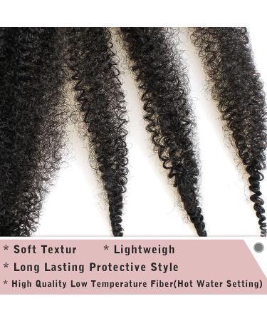 Xtrend 30 Inch Pre-Separated Springy Afro Twist Hair 8 Packs Spring Twist Hair For Distressed Soft Locs Natural Black Synthetic Hair Extension For Women 30 Inch (Pack of 8) 1B# - Buy Online on GoSupps.com