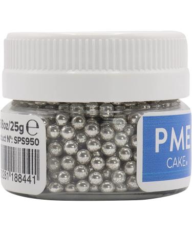 PME Silver Edible Sugar Pearls Balls 3mm 25g - Cupcake Topping & Decoration - Buy Online on GoSupps.com