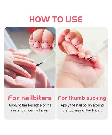 Stop Thumb Sucking & Nail Biting - Child-Friendly Nail Polish Treatment | Bitter Taste | Safe & Effective | Easy Application - 15ML - Buy Online on GoSupps.com
