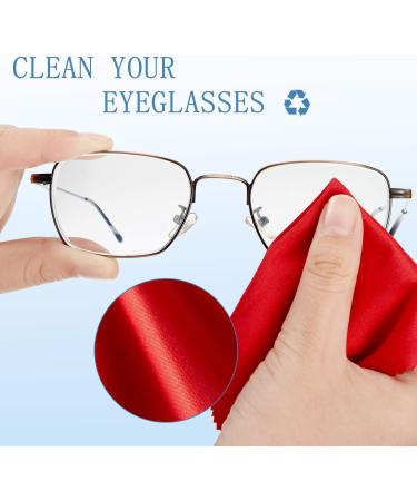 50 Microfiber Cleaning Cloths for Glasses & Electronics - 7x6 Inch Assorted Colors | Ideal for Eyeglasses Screens & Lenses - Buy Online on GoSupps.com