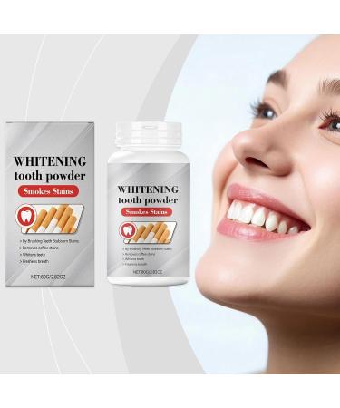 Teeth Whitening Powder 80g Powdered Toothpaste for Whitening Fresh Teeth Protection Suitable for Women and Men for Daily Use Travel Dental Care - Buy Online on GoSupps.com
