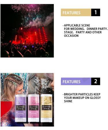  MKNZOME Glitter Body Gel 3 Colors Glitter Liquid Eyeshadow Face Hair Lip Nail Halloween Makeup Accessories - Buy Online on GoSupps.com